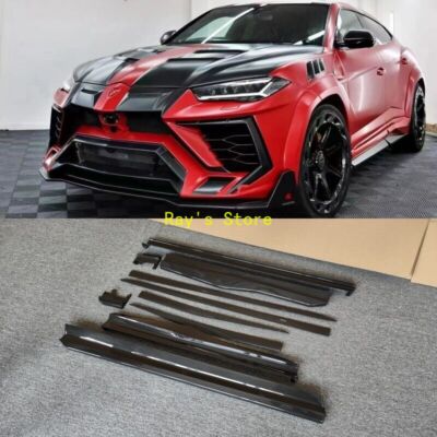 Real Carbon Fiber Sideskirts Side Skirt Step Lip For Lamborghini Urus MSY Style
