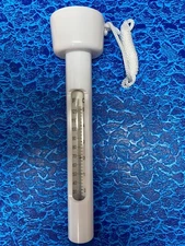 Large ABS Swimming Pool Spa Thermometer C / F Scale  Molded Case 7"   NEW