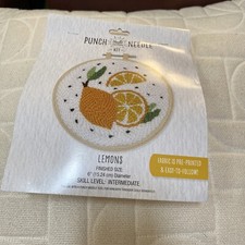 Needle Creations Punch Needle Kit  Lemons  New in Package
