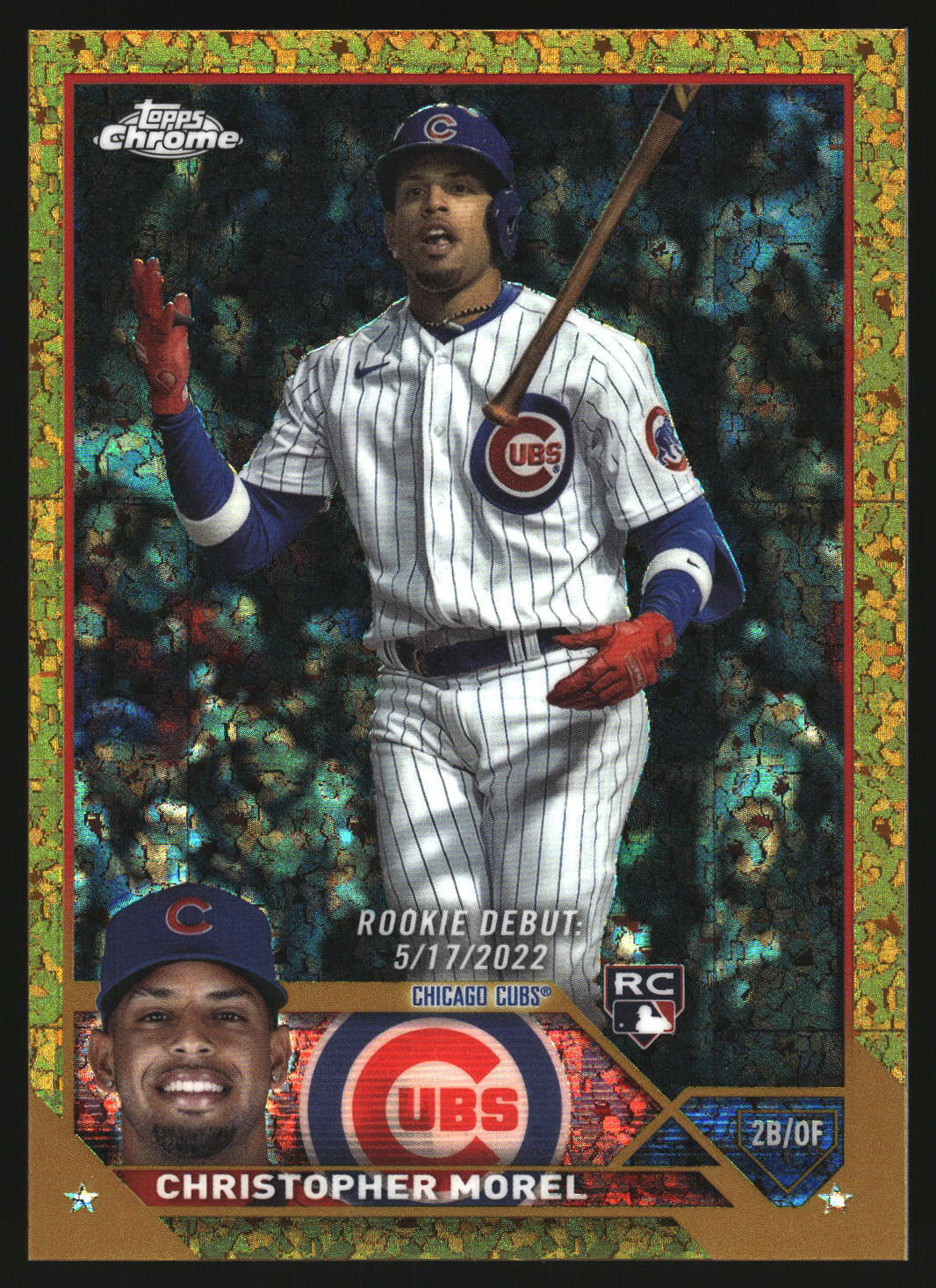 2023 Topps Chrome Update Gold Mini Diamond /50 RC Christopher Morel   Cubs