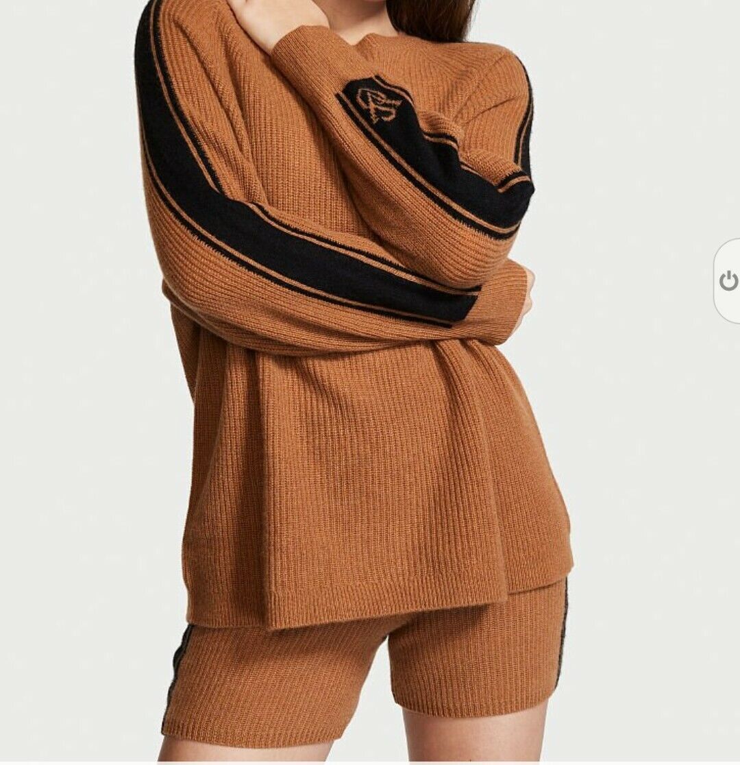 $230 VICTORIA'S SECRET LUXURY 100% CASHMERE SHORT & SWEATER LOUNGE