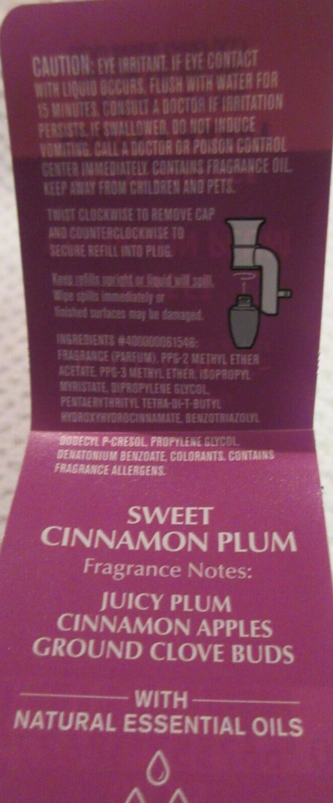 Bed Bath Beyond Fragrance Refills Wallflowers 3 Different Fragrances eBay