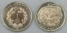 Turkey 1 Lira Commemorative Coin 2015 Desert Monitor KM# 1364 Uncirculated