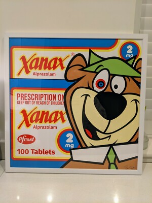 Ben Frost Yogi Bär Xanax - Blau 14/25. KAWS BANKSY SUPREME