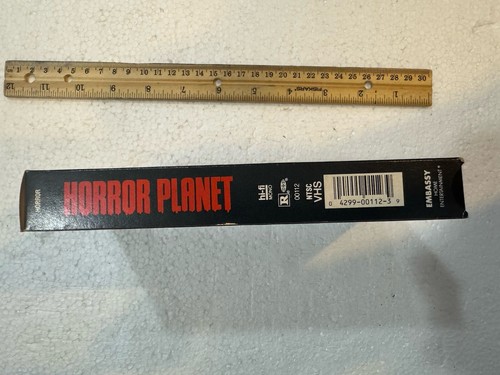 Rare "Horror Planet" (1982) Horror/Sci-Fi VHS 1988 Release - Foto 6 di 9