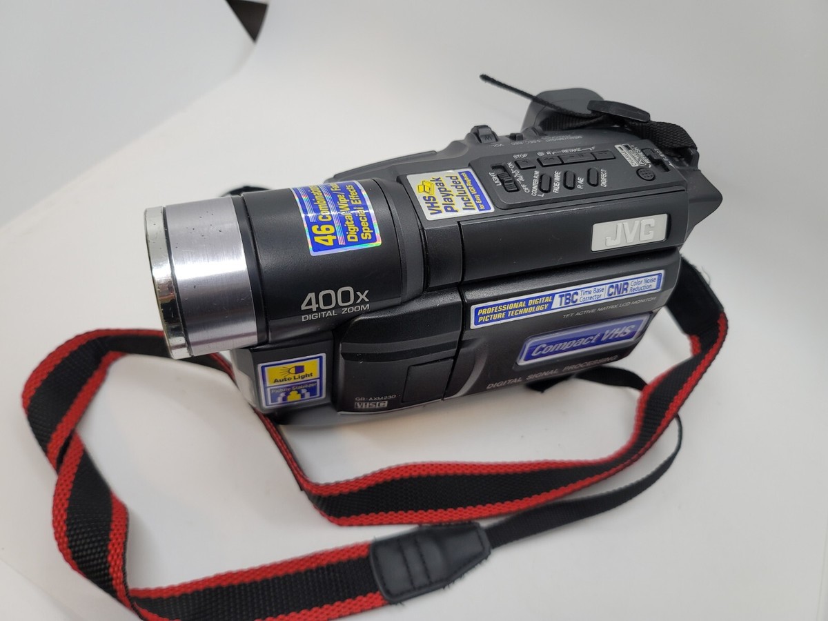 JVC GR-AXM230 VHS-C, S-VHS-C Analog Camcorder No Battery Untested