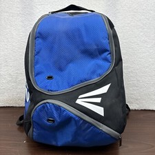 Easton Baseball Bat Bag Glove Cleats Backpack Blue  Black 19" X 14" X 10"