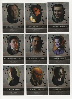 2017 Gotham Season Two Rising Villains 9 Karten komplett #V1 bis #V9 Batman DC