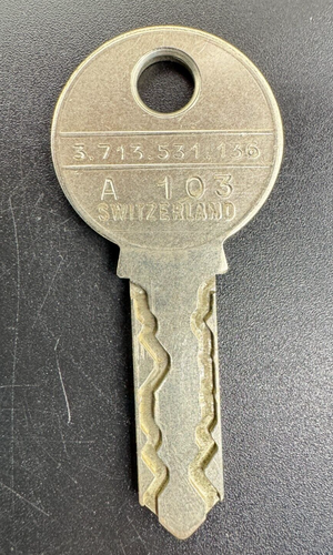 Stanley Vidmar Cabinet Key 1219 A Series Storage Key - Choose: 34, 101, 102, 103 - Picture 5 of 5