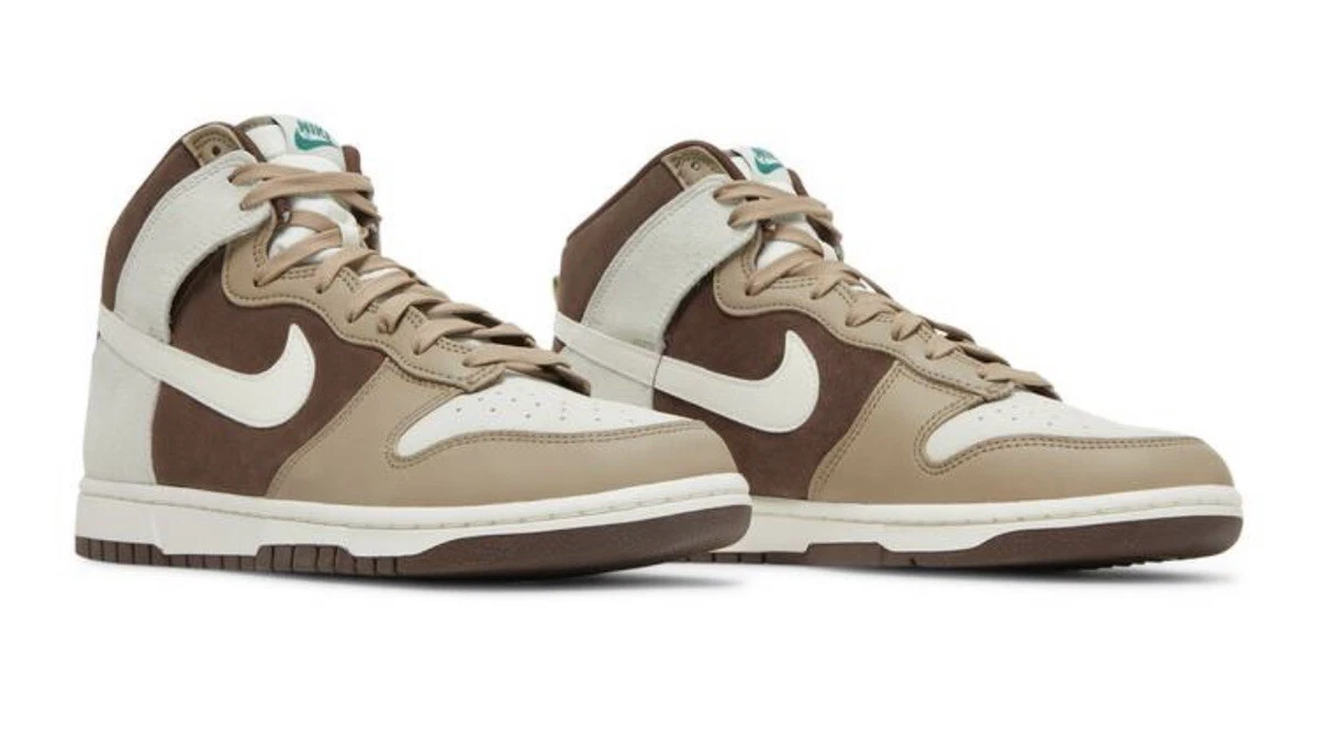 Nike Dunk High Retro Premium Light Chocolate Sail Khaki DH 5348