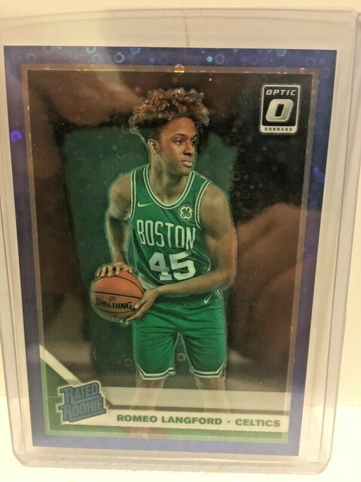 2019-20 Panini Romeo Langford Optic Rated RC Rookie #182 Blue Fast Break 08/50