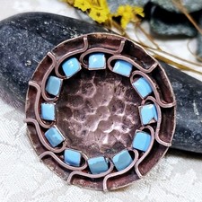 Art Deco Brosche Jean Augis Frankreich Emaill...