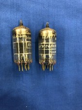 Pair of Dynascan 12AT7 Great Britain Vacuum Tubes Tested Over 100  box2 12 