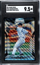 2019 Panini Prizm #256 Mariano Rivera BLUE WAVE PRIZM /60 SGC 9.5 MINT+