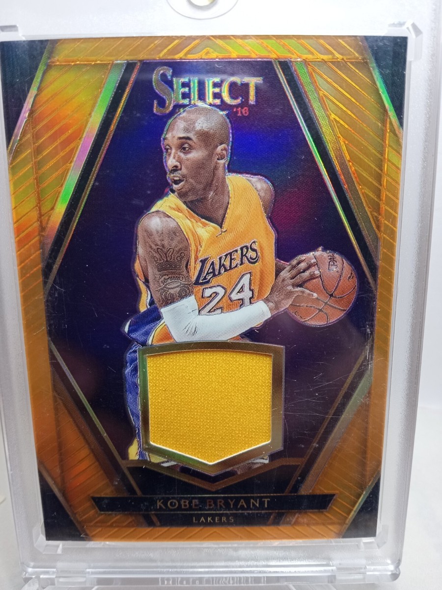2015-16 Select Swatches Orange Prizm Patch - Kobe Bryant /60