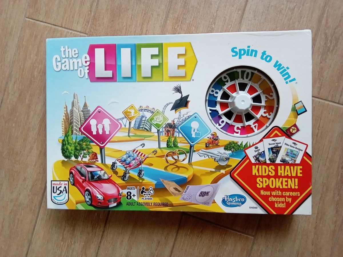 The Game of Life Spin To Win! Kids Have Spoken Hasbro 2014 Board