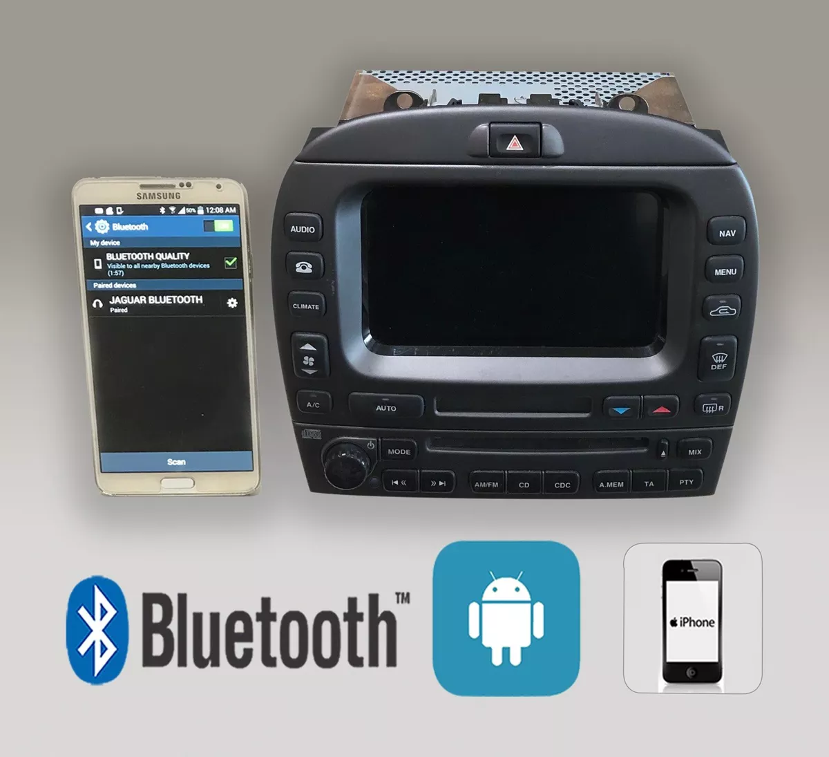 Jaguar s sale type bluetooth music