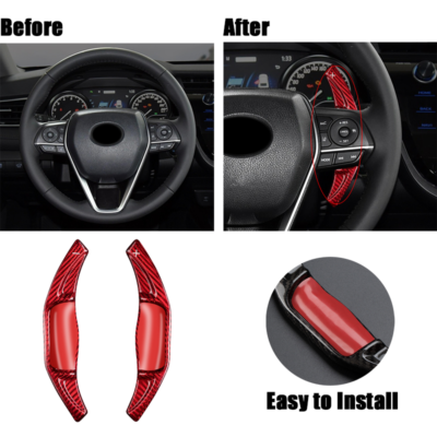 Palanca de cambios de paleta de extensión, de fibra de carbono, para Audi rs7 q3