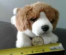 Beagle Miyoni Tots By Aurora Plush Soft White  Brown Dog Stuffed Animal Pup