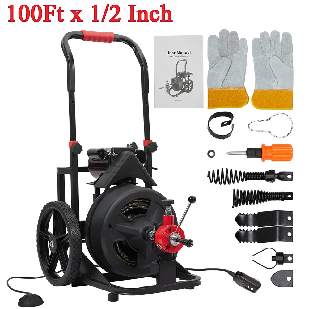 100 ft clearance drain auger