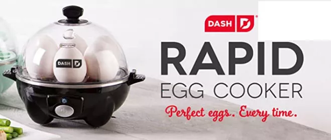 Dash Rapid Egg Cooker Electric, Black - 6 Capacity