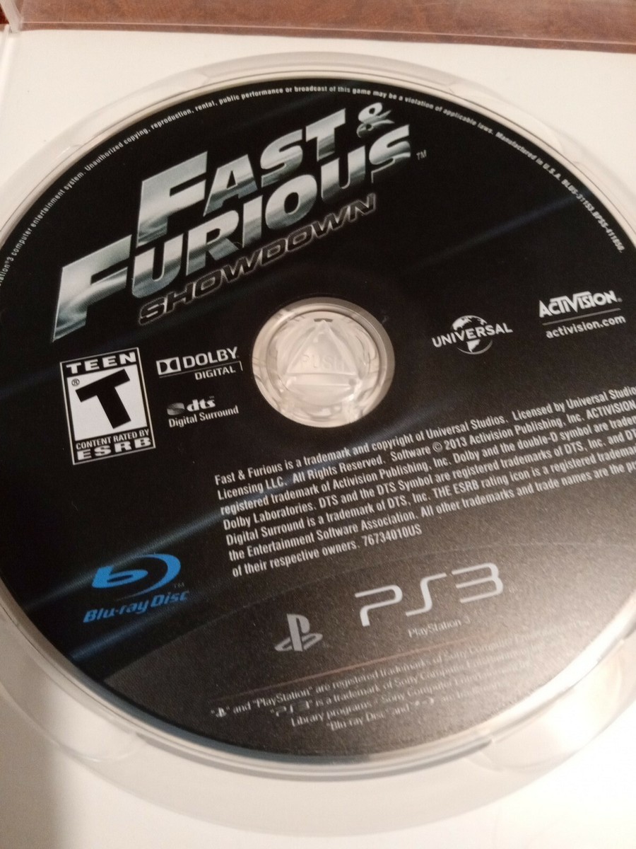 PS3 Game Fast And Furious Showdown | eBay