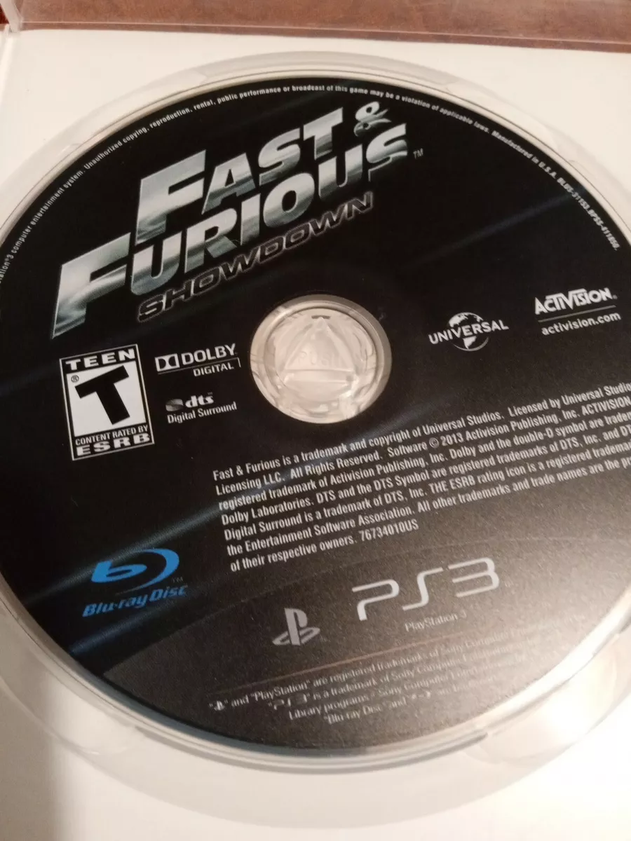 Jogo Fast & Furious Showdown - PS3 - Sebo dos Games - 10 anos!