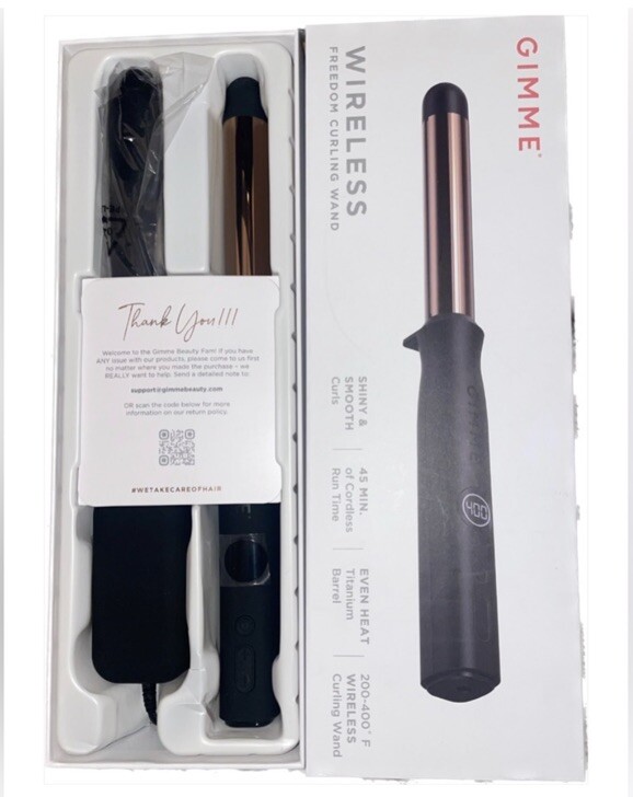 Gimme Beauty wireless curling Iron wand. NEW IN BOX. $250  display picture 3