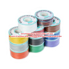 250Meter 30 AWG 8 colors Circuit board flying lead/PCB jumper Wire Weldin