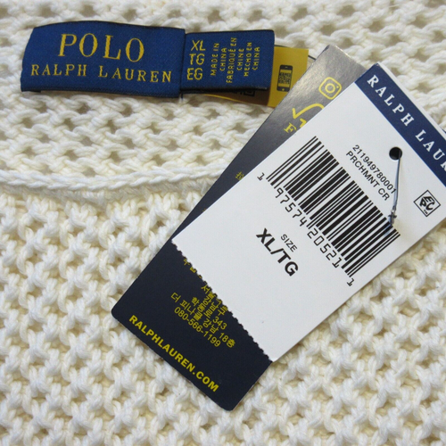 NWT Polo Ralph Lauren American Flag Cotton Open-Stitch Sweater XL $398 - Picture 7 of 8