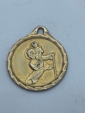 ALTE RELIGIÖSE MEDAILLE HEILIGER CHRISTOPHUS PATRON DER REISENDEN