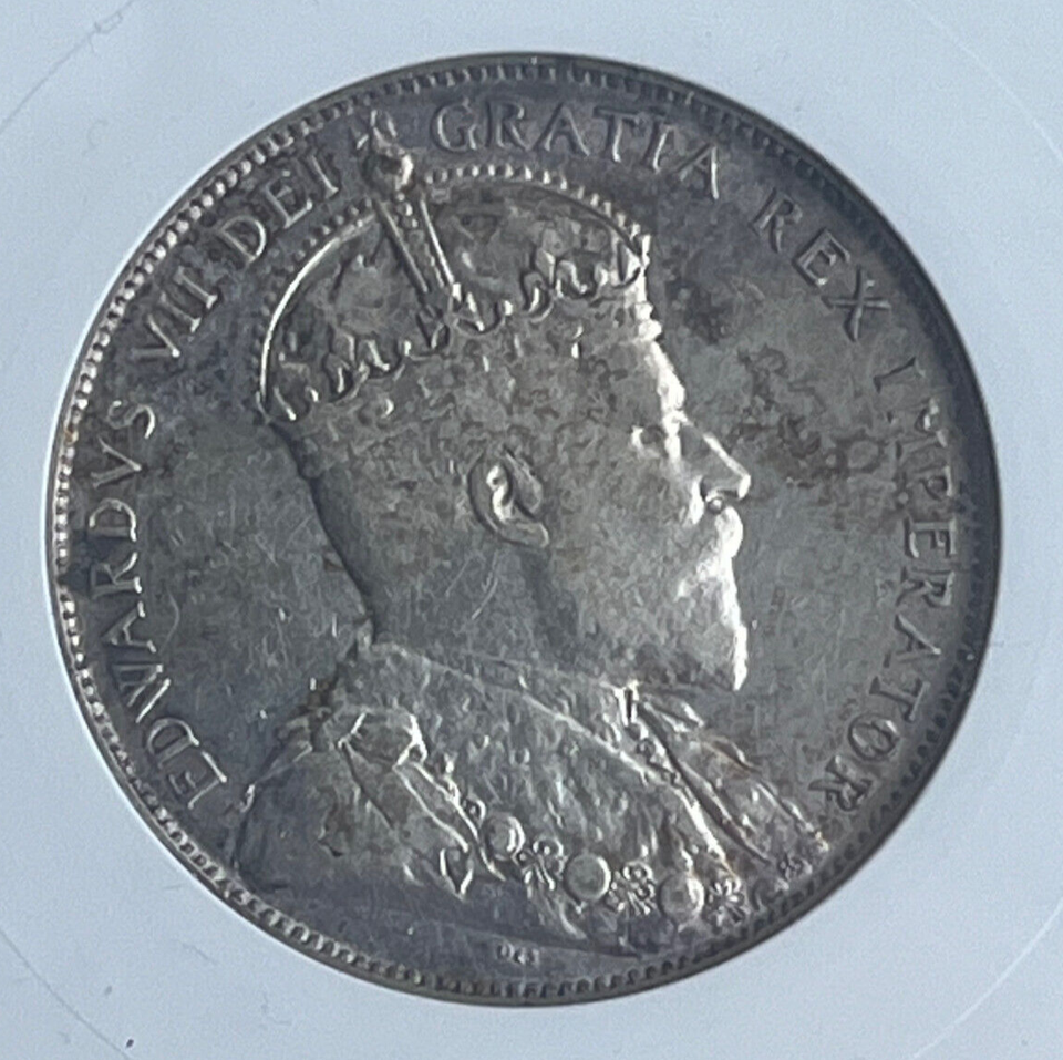 CANADA ANACS EF45 1906 Silver Fifty 50 Cent Half Dollar from Royal