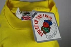? Vintage 1991 NOS Fruit Of The Loom YELLOW Pocket T Tee Shirt Blank USA XL