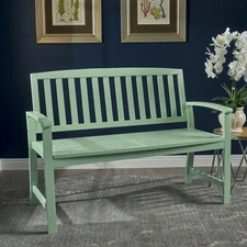Hardy Farmhouse Cottage Acacia Wood Bench