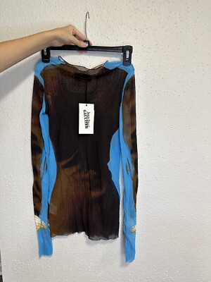 jean paul gaultier brown & blue tennis suit dress Jean Paul Gaultier Brown & Blue Tennis Suit T-Shirt Jean Paul Gaultier