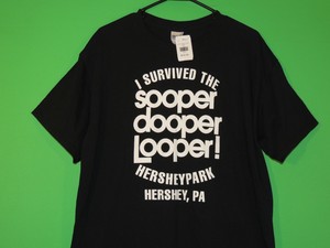 Sooper-Dooper-Looper-HersheyPark-Mens-Size-L-Large-Hershey-PA-T-Shirt-NEW