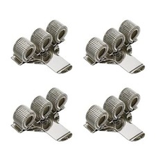 4 Pack Pen Holder Clips with Pocket Clip Portable Spring Pen Clips Pen 3 Holes