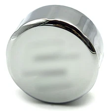 Chrome Brake Fluid Reservoir Cap Cover Vulcan LOGO Universal w/ 40mm Diameter