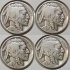 Lot of (4) 1936-D Buffalo Nickels - G x1, G+ x3 - GREAT VALUE!