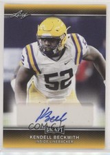 2017 Leaf Draft Auto Gold Kendell Beckwith #A-KB1 Auto 1u6