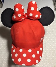 Walt Disney World Minnie Mouse Youth Hat with Ears and Bow. NICE 