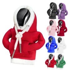 Car Gear Shift Hoodie, Universal Car Shift Knob Cover, Mini Hoodie for Xmas-Red