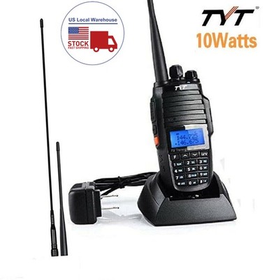 New TYT UV-8000D Type C 10W UHF/VHF 136-174MHz/400-520MH 3600mAh Walkie Talkie