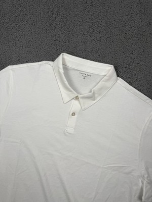 Mott & Bow Polo Shirt Mens 2XL White L Cotton Short Sleeve Casual Soft Stretch