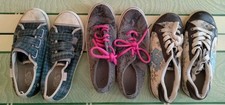 Distressed Vintage Skate Shoes Lot of 3 pair: 1 DC, 2 Vans women's 7