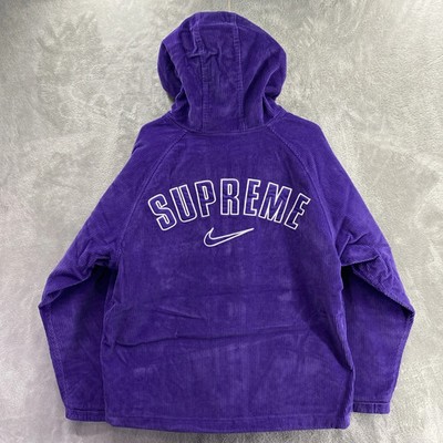 Nike x Supreme Arc Corduroy Hooded Jacket Size M Full Zip Hooded Nike x Supreme Arc Corduroy Hooded Jacket Size M Full Zip Hooded