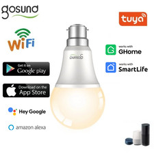 Gosund 1/2/4Pack Smart Light Bulb Warm White B22 8W Alexa Google Home Dimmable