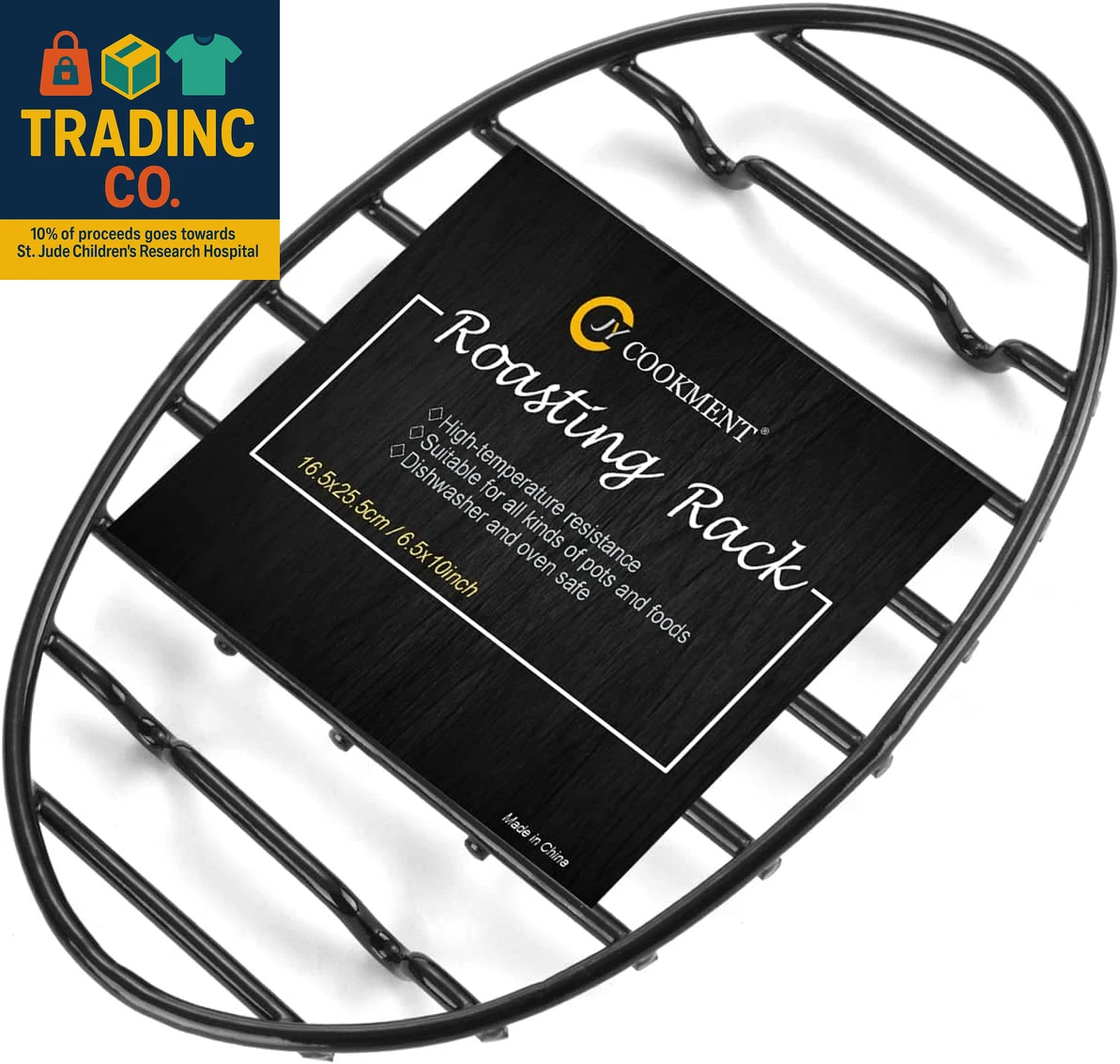 Cooling Roasting Rack with Integrated Feet, Enameled Coating, PTFE Free, Great f
Opens in a new wind