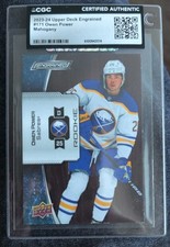 2023-24 ENGRAINED ROOKIES MAHOGANY OWEN POWER 03/10 -  BUFFALO SABRES