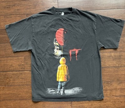 IT  You'll Float Too  Unisex Adult XS Black T-Shirt Steven King Pennywise Clown